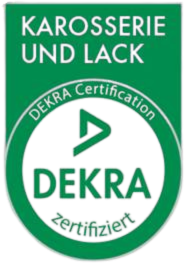 Bild zeigt Dekra Zertifikat für Karosserie und Lack